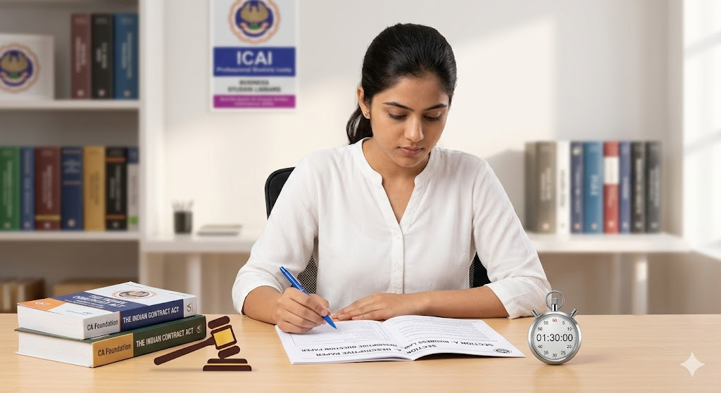 CA Foundation Business Law Practice Exam Banner