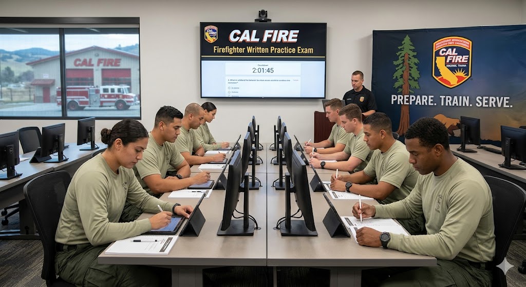 California Department of Forestry and Fire Protection (CAL FIRE) Practice Exam Banner