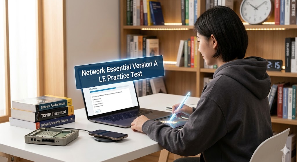 Network Essential Version A LE Practice Test Banner