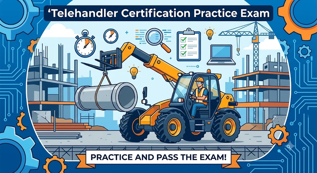 Telehandler Practice Exam Banner