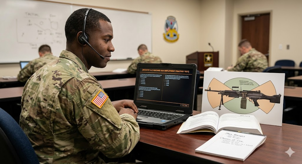 Infantry ALC Machine Gun Employment Practice Test Banner