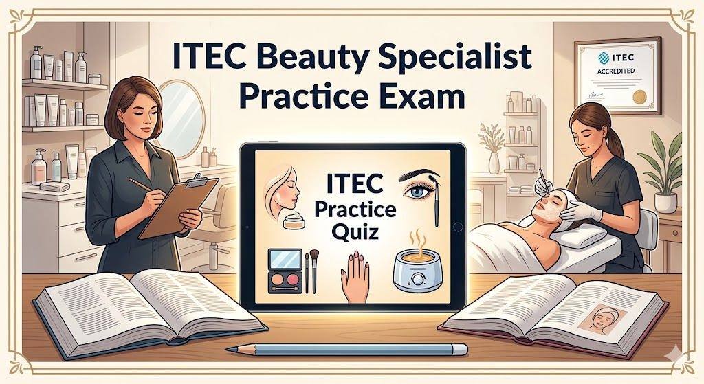 ITEC Beauty Specialist Practice Exam Banner