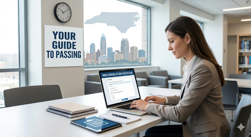 North Carolina Life Agent Practice Exam Guide Banner