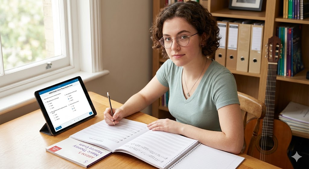 ABRSM Grade 5 Music Theory Practice Exam Banner