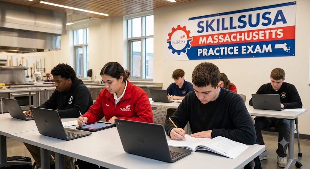 SkillsUSA Massachusetts Practice Exam Banner
