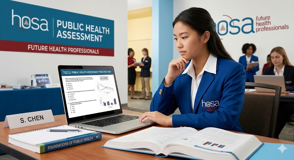 HOSA Public Health Assessment Practice Test Banner