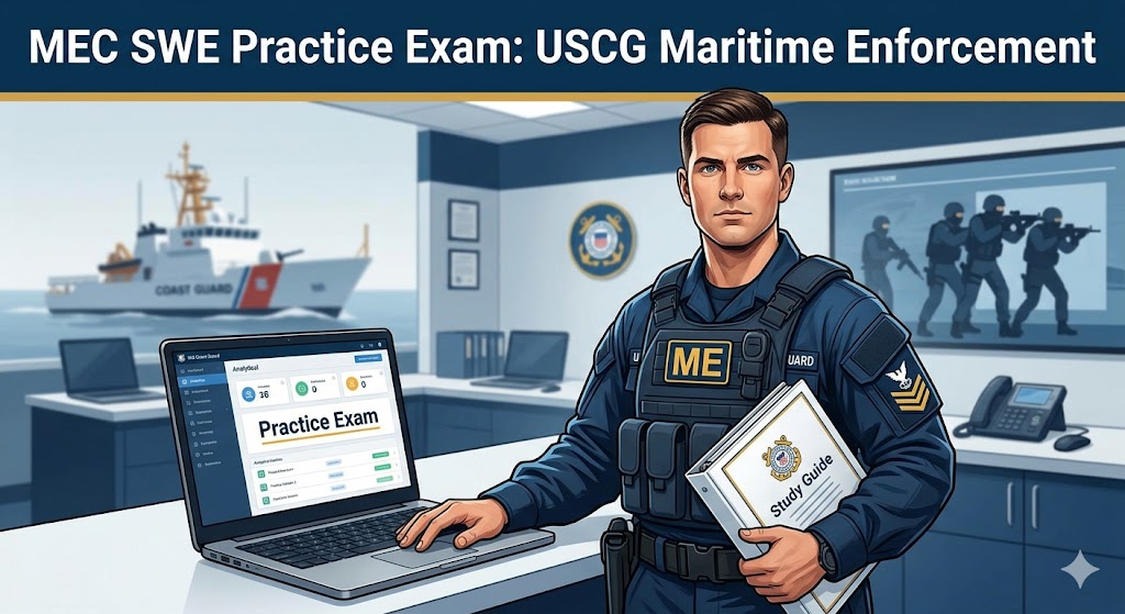 Maritime Enforcement Specialist Chief (MEC) SWE Practice Test Banner