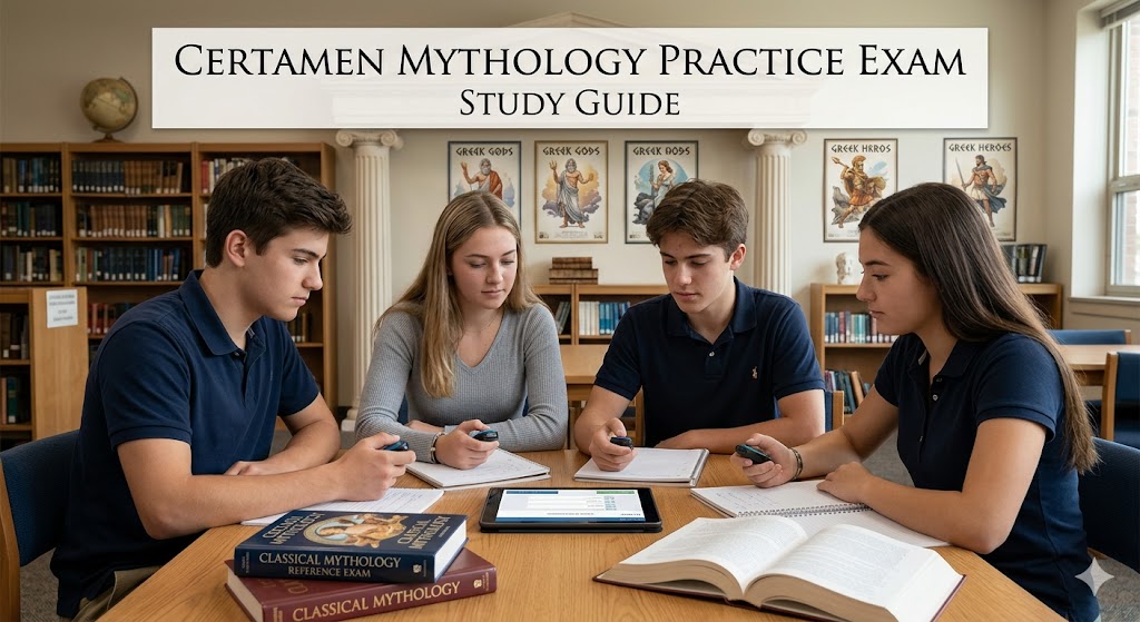 Certamen Mythology Practice Exam Banner