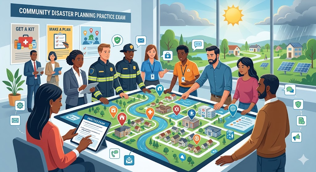 Disaster Planning in a Small Community Practice Test Banner