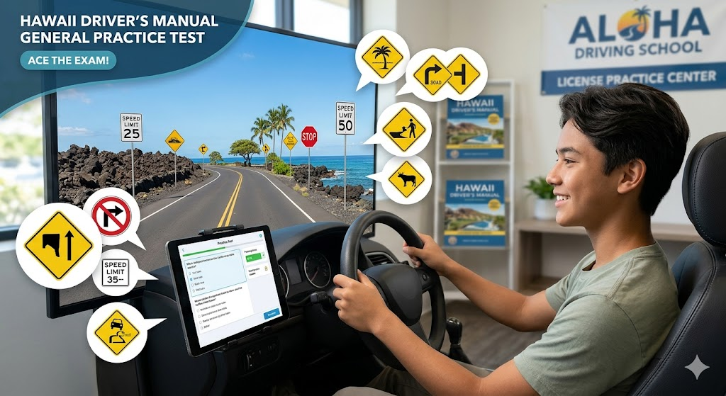 Hawaii Driver's Manual General Practice Test Banner