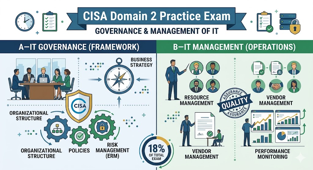 CISA Domain 5 Practice Exam Banner