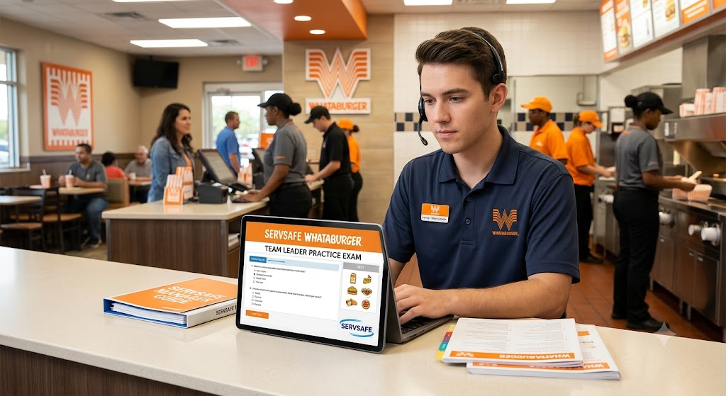 SERVSAFE WHATABURGER TEAM LEADER PRACTICE EXAM Banner