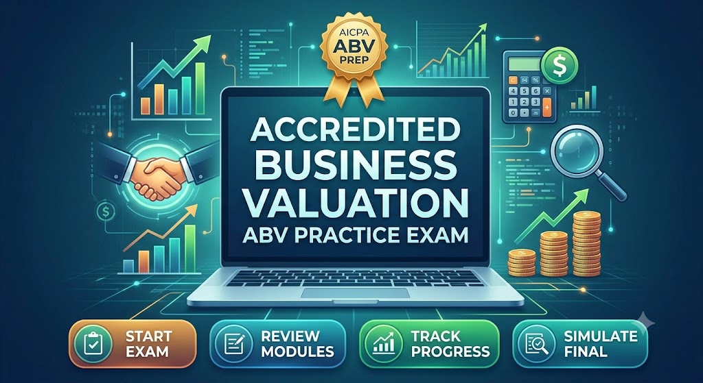 Accredited Business Valuation (ABV) Practice Test Banner