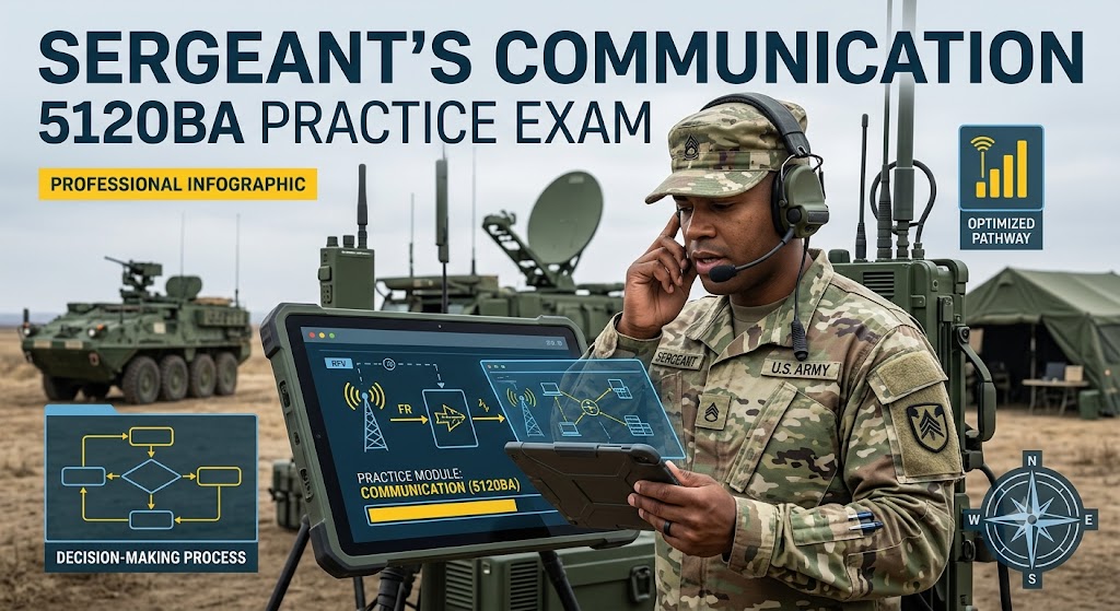 Sergeant's Communication 5120BA Practice Exam Banner