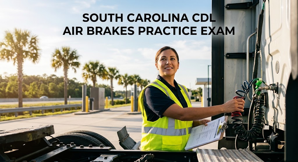 South Carolina CDL Air Brakes Practice Test Banner