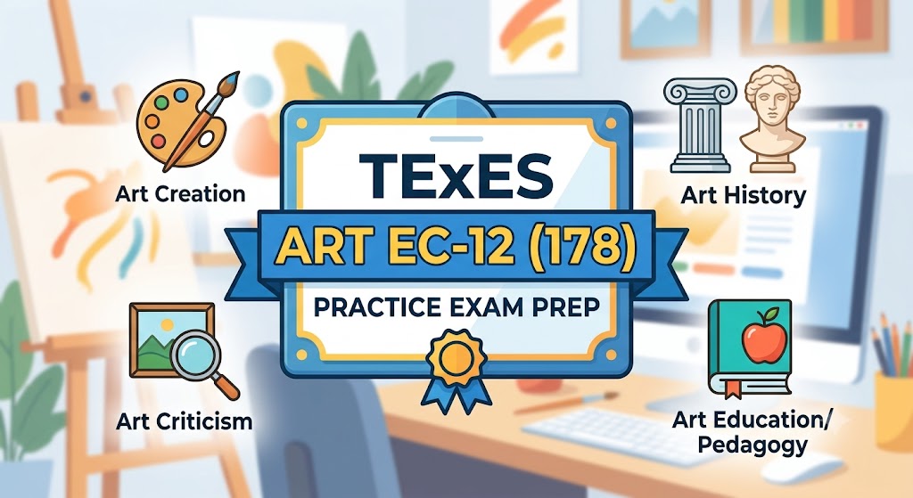 TExES Art EC-12 (178) Practice Exam Banner