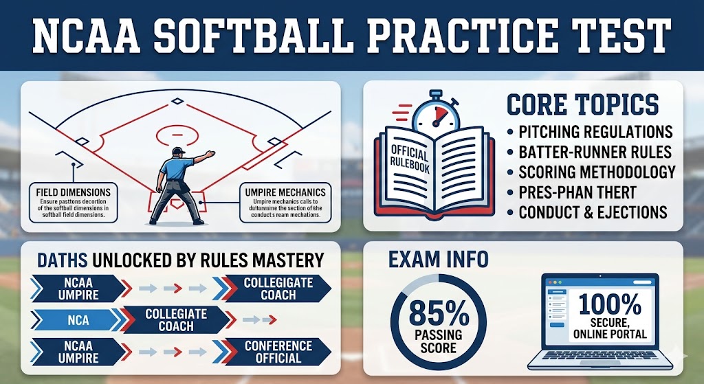 NCAA Softball Practice Test Banner