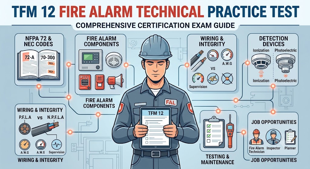 TFM 12 Fire Alarm Technical Practice Test Banner