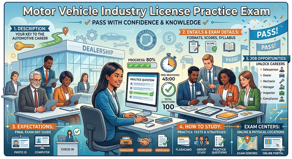 Motor Vehicle Industry License Practice Test Banner