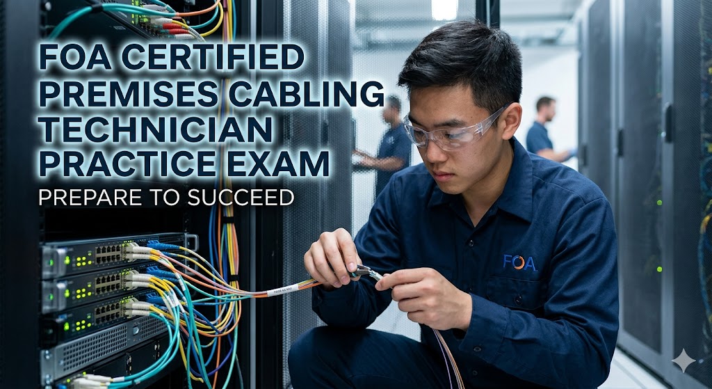 FOA Certified Premises Cabling Technician Practice Exam Banner