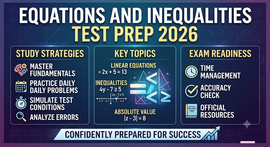 Equations and Inequalities Test Question Answers 2026 Banner