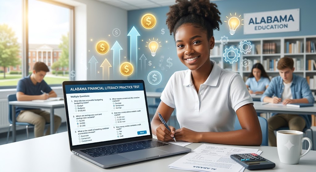 Alabama Financial Literacy Practice Test Banner