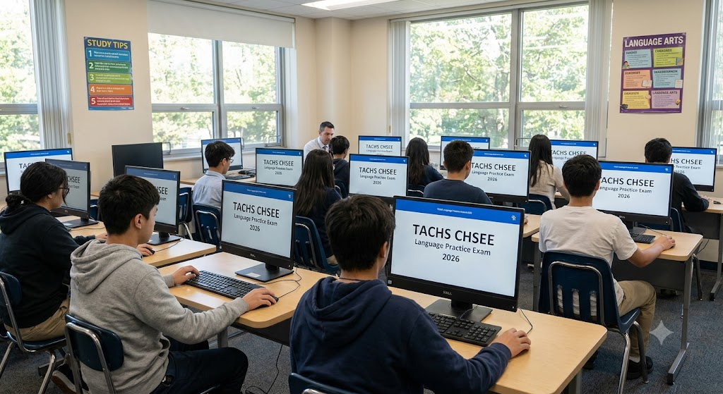 TACHS CHSEE Language Practice Test 2026 Banner