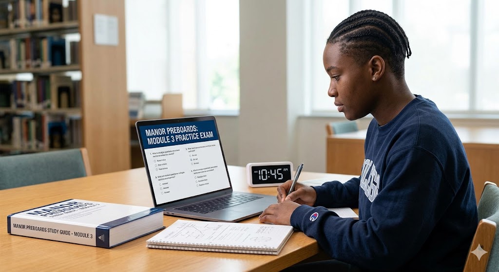 Manor Preboards Module 3 Practice Test Banner