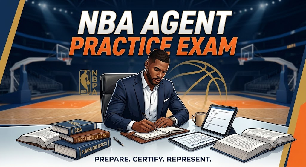 NBA Agent Practice Exam Banner