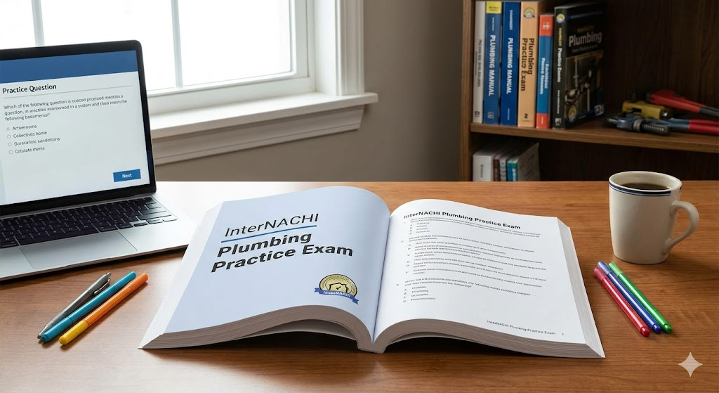 InterNACHI Plumbing Practice Exam Banner
