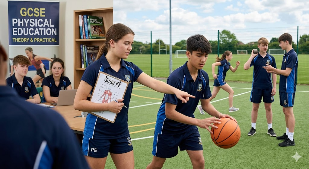 General Certificate of Secondary Education (GCSE) Physical Education (PE) Practice Exam Banner