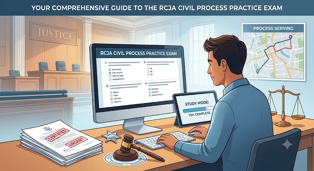 RCJA Civil Process Practice Test Banner
