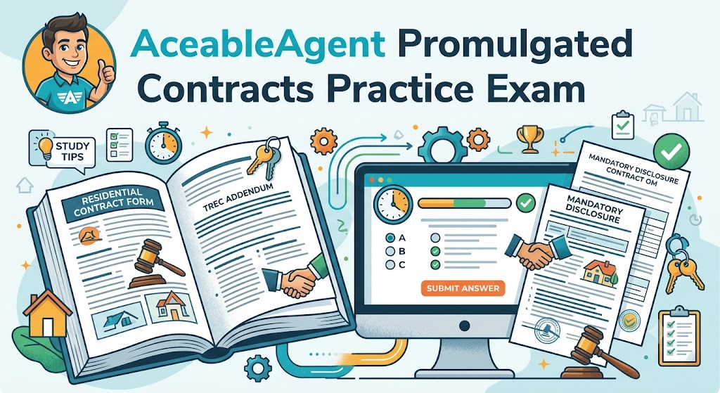 AceableAgent Promulgated Contracts Practice Test Banner