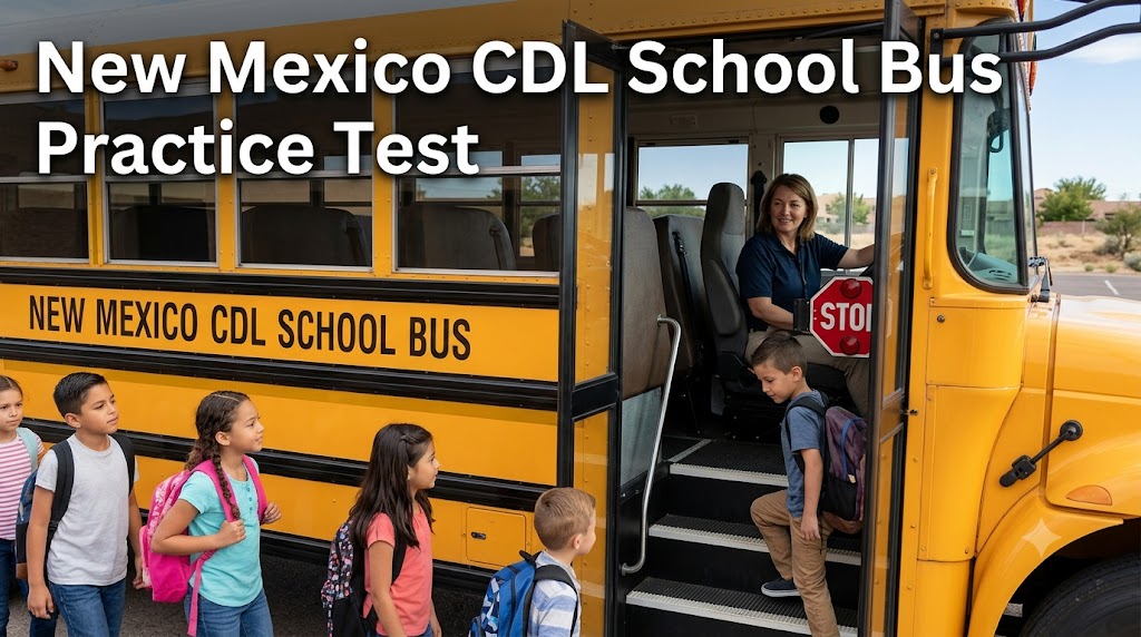 New Mexico CDL School Bus Practice Test Banner