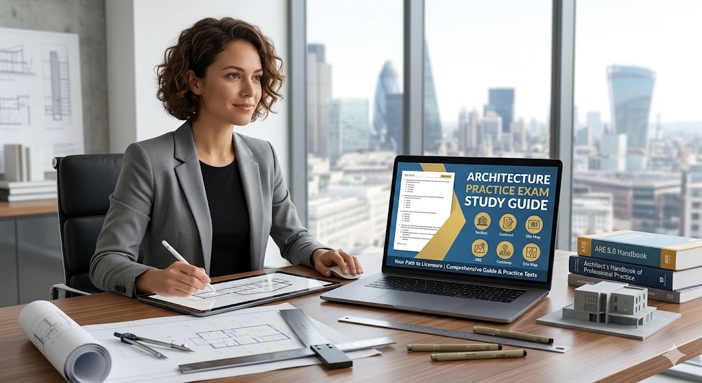 Architecture Practice Exam Study Guide Banner