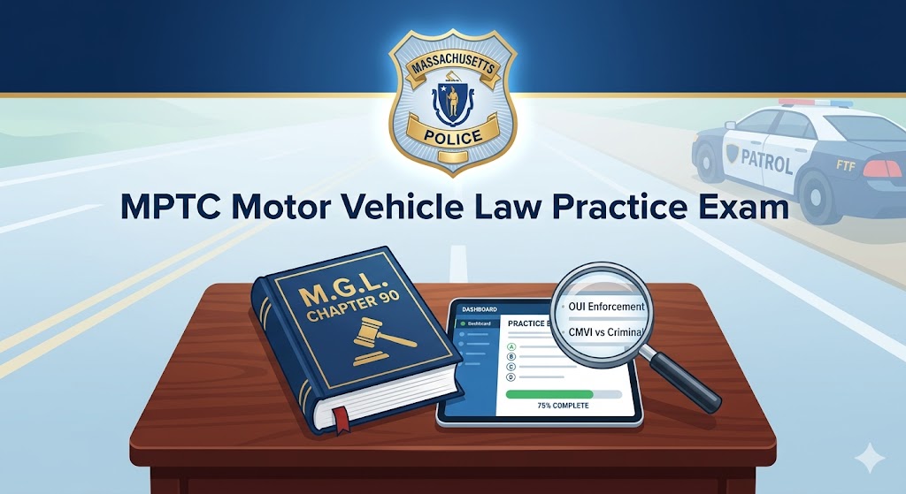 MPTC Motor Vehicle Law Practice Exam Banner