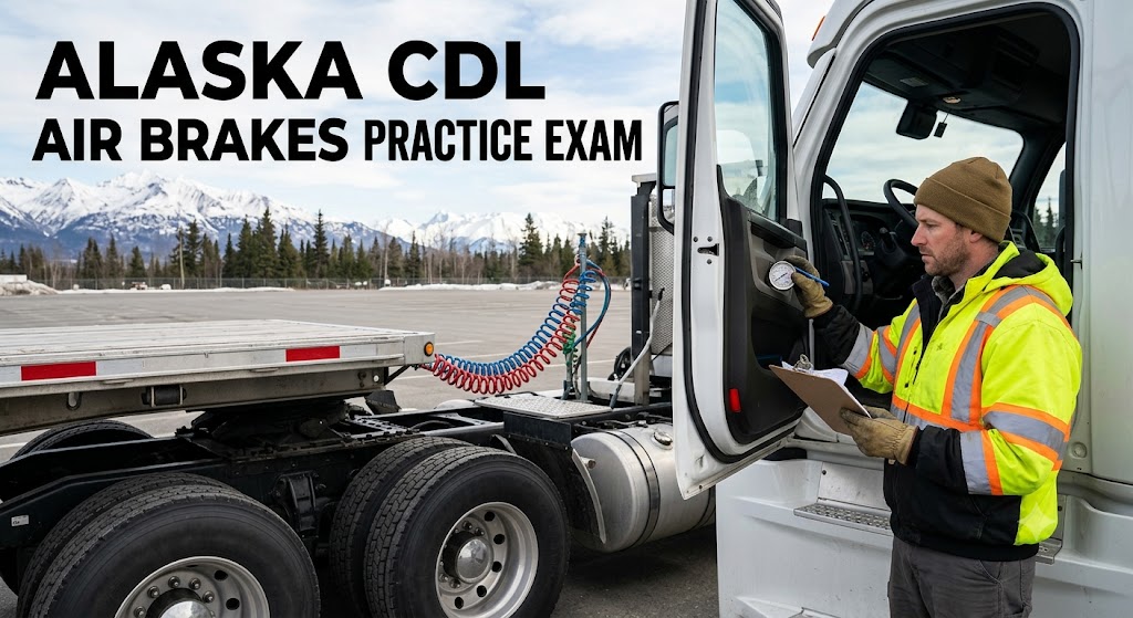 Alaska CDL Air Brakes Practice Test Banner