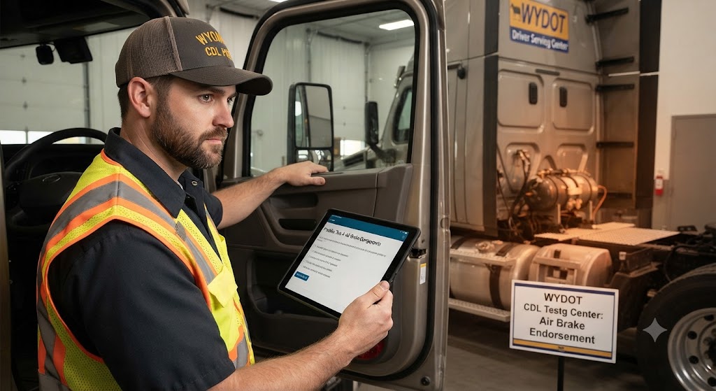 Wyoming CDL Air Brakes Practice Test 4 Banner