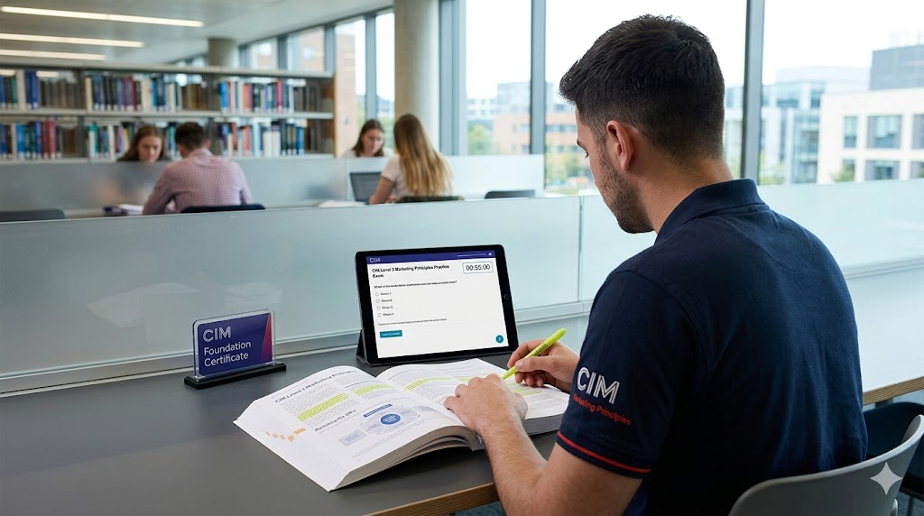 CIM Level 3 Marketing Principles Practice Exam Banner