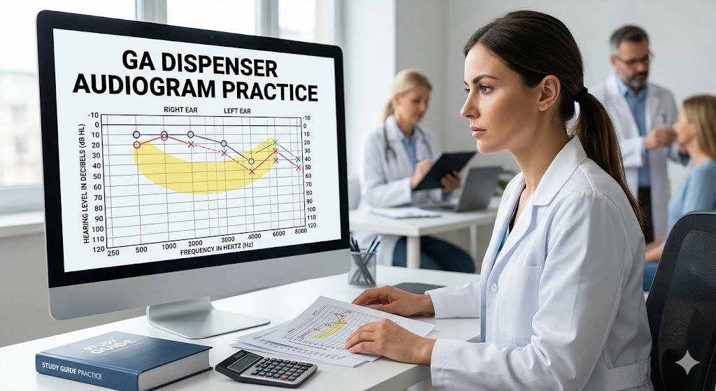 Georgia Hearing Aid Dispenser Audiogram Practice Test Banner
