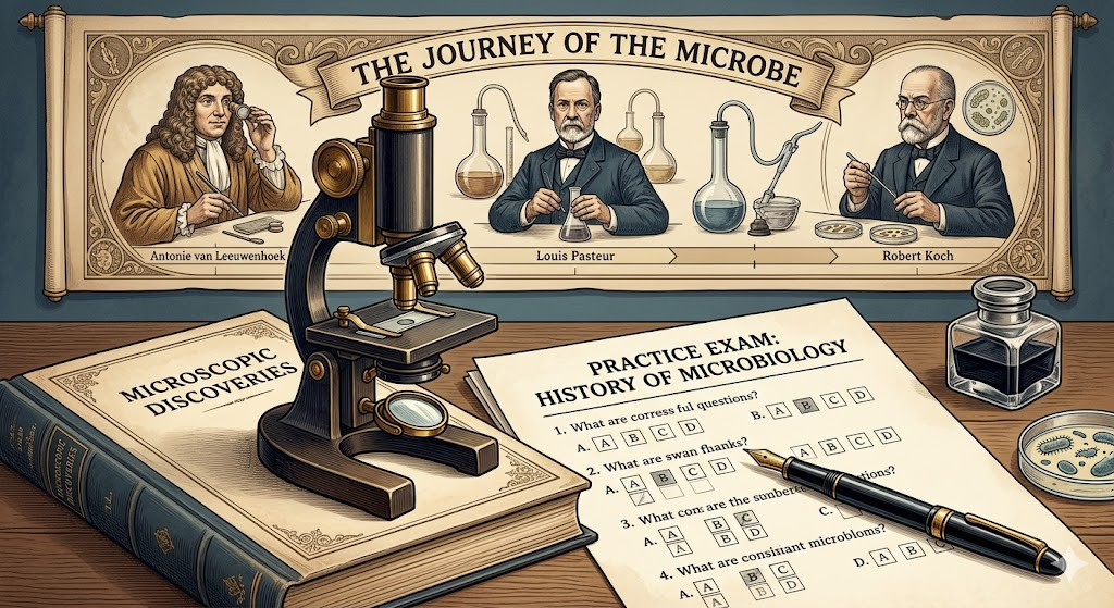 History of Microbiology Practice Exam Banner