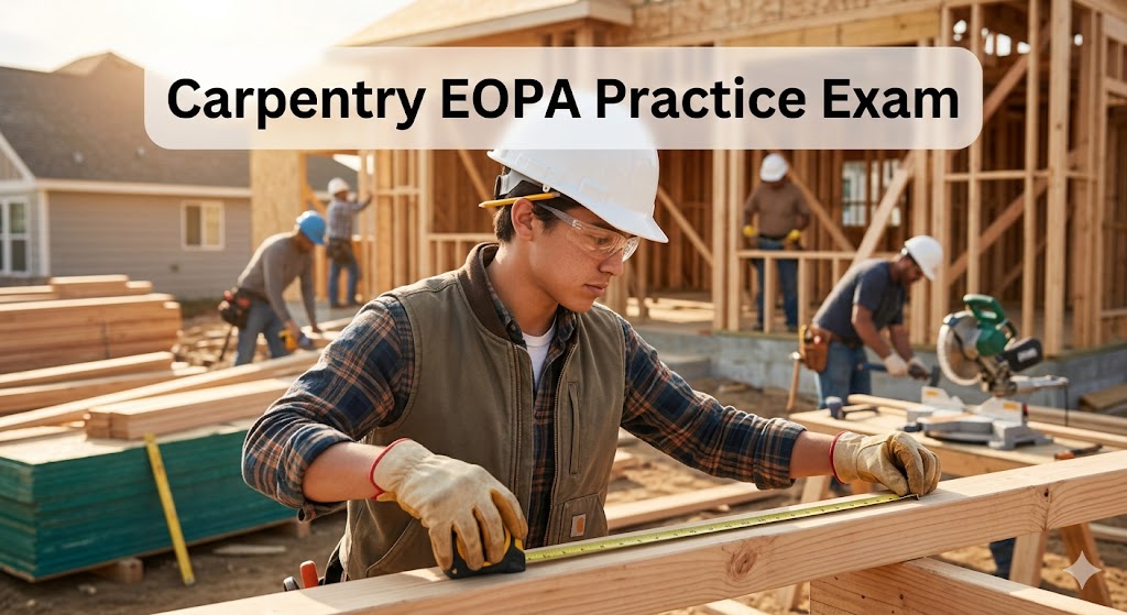 Carpentry EOPA Practice Exam Banner