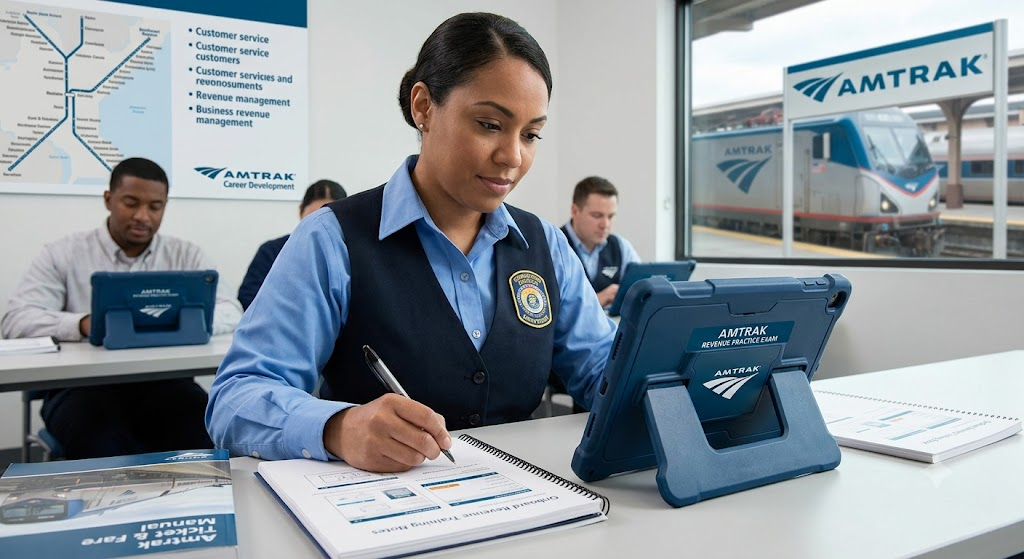 Amtrak Revenue Practice Exam Banner