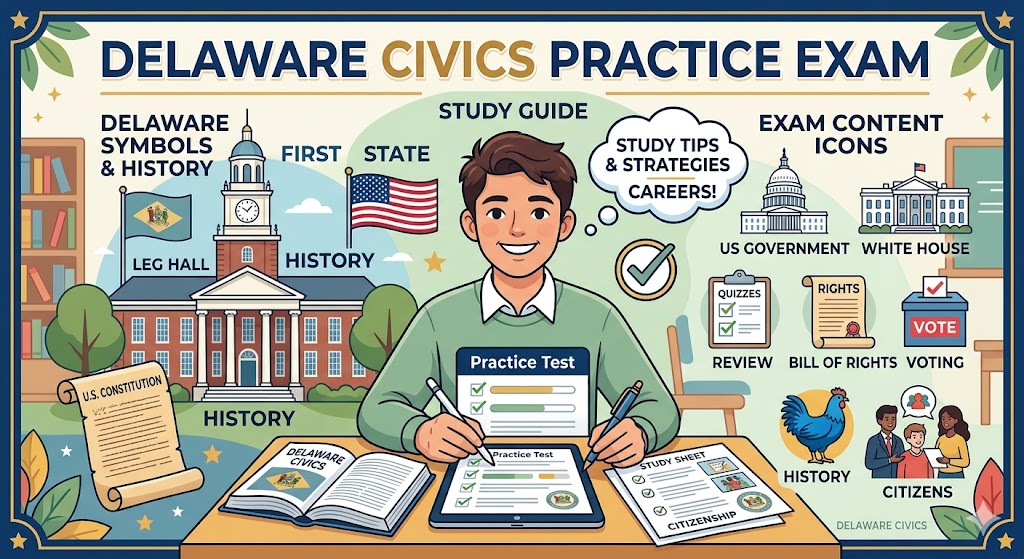 Delaware Civics Practice Test Banner