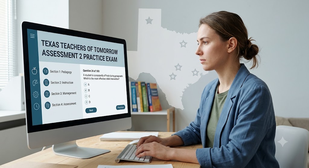 Texas Teachers of Tomorrow Assessment 2 Practice Test Banner