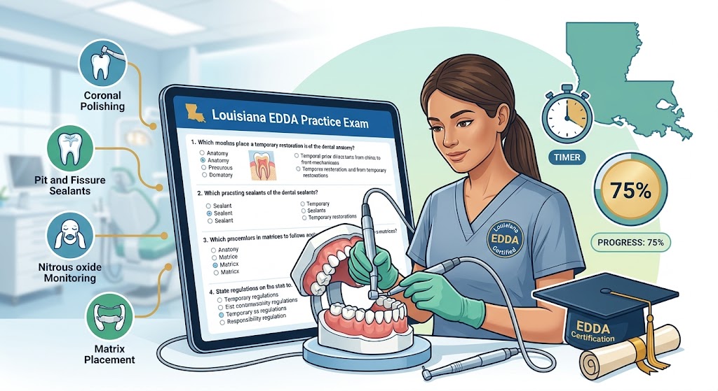 Louisiana Expanded Duty Dental Assistant (EDDA) Certification Practice Exam Banner