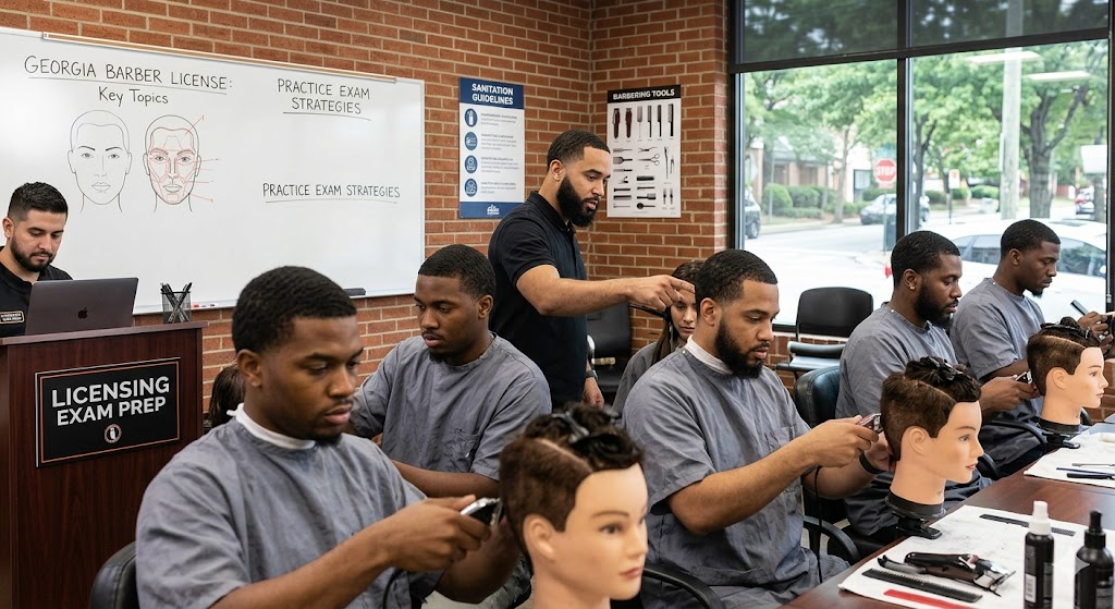 Georgia Barber License Practice Exam Banner