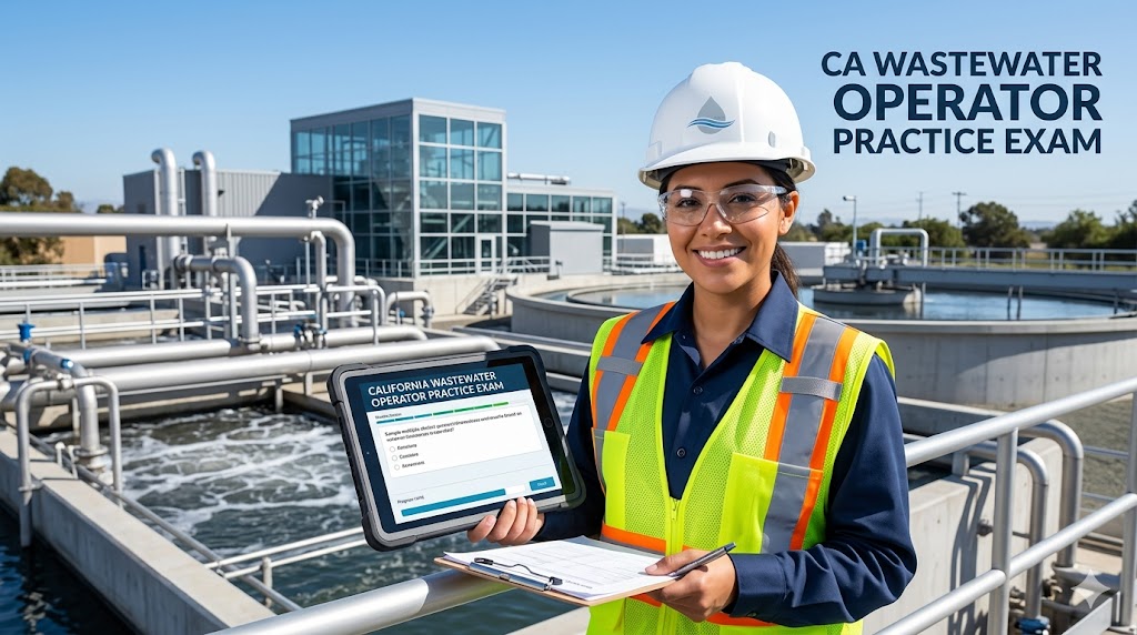 California Wastewater Treatment Operator Practice Exam Banner