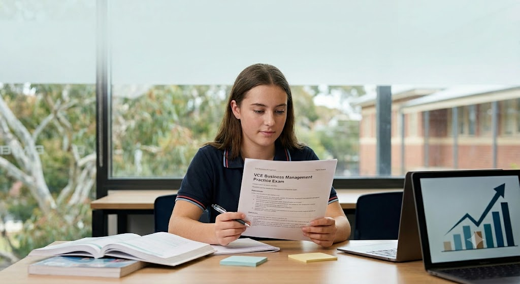 VCE Business Management Practice Exam Banner