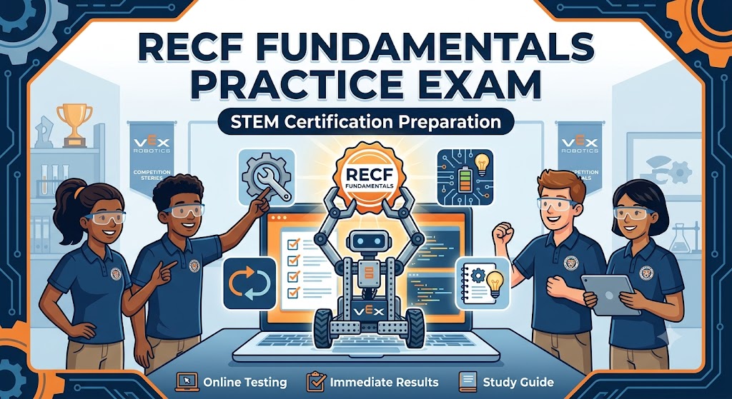 Robotics Education & Competition Foundation (RECF) Fundamentals Practice Exam Banner